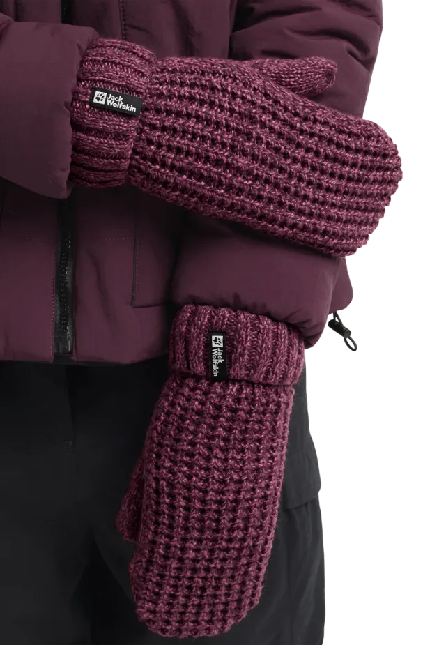 Jack Wolfskin Medley Knit Mitten W moufles chaudes doublées