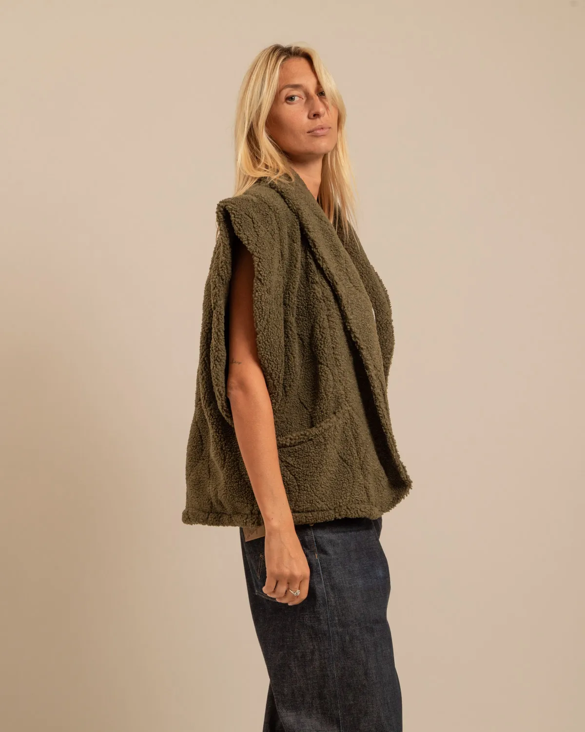 AOKYANOS Brooklyn Sherpa veste kaki taille unique