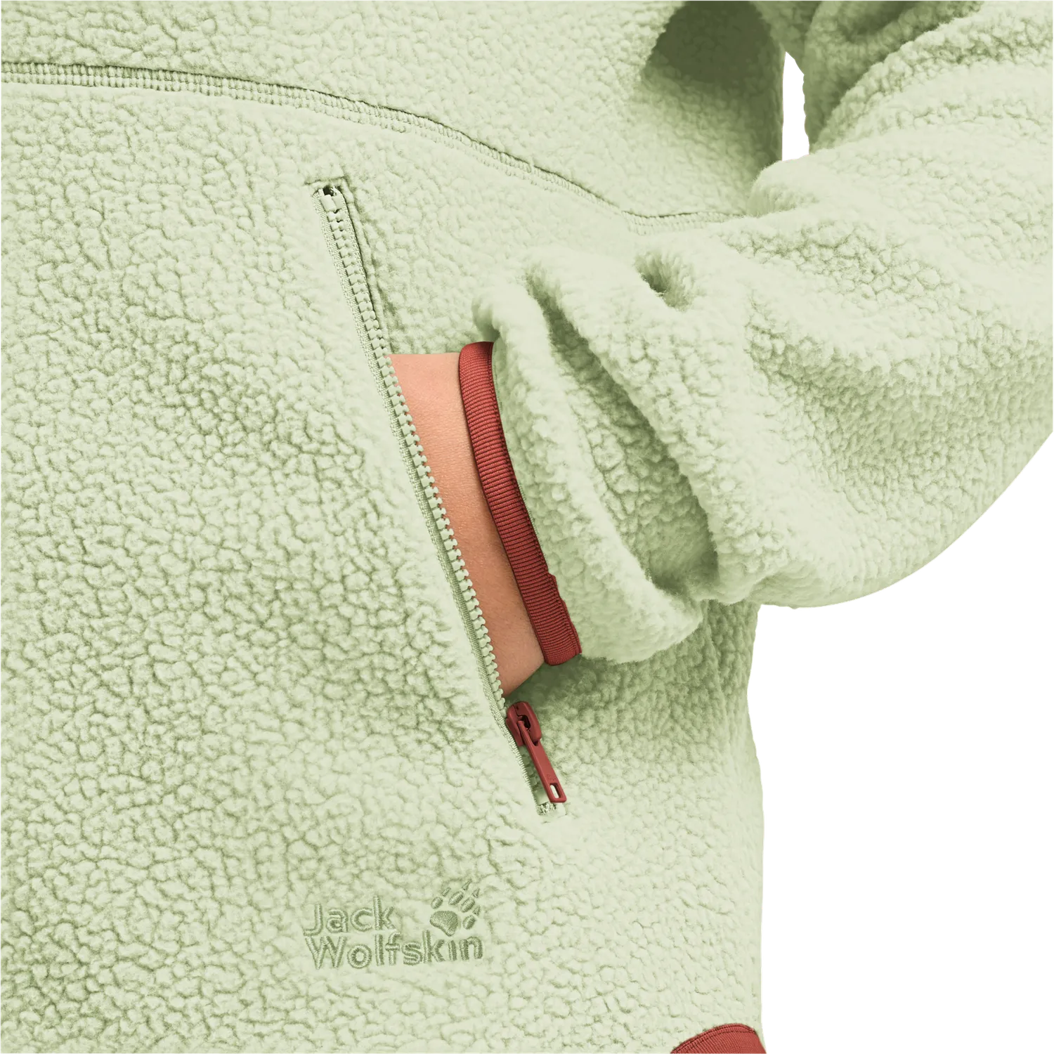 Jack Wolfskin Lite Curl FZ W veste polaire femme col montant