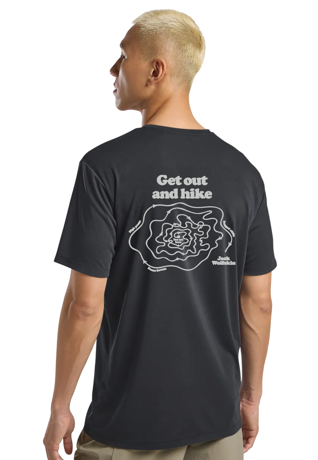 Jack Wolfskin Vonnan Graphic T M T-Shirt Homme Anti-Odeurs