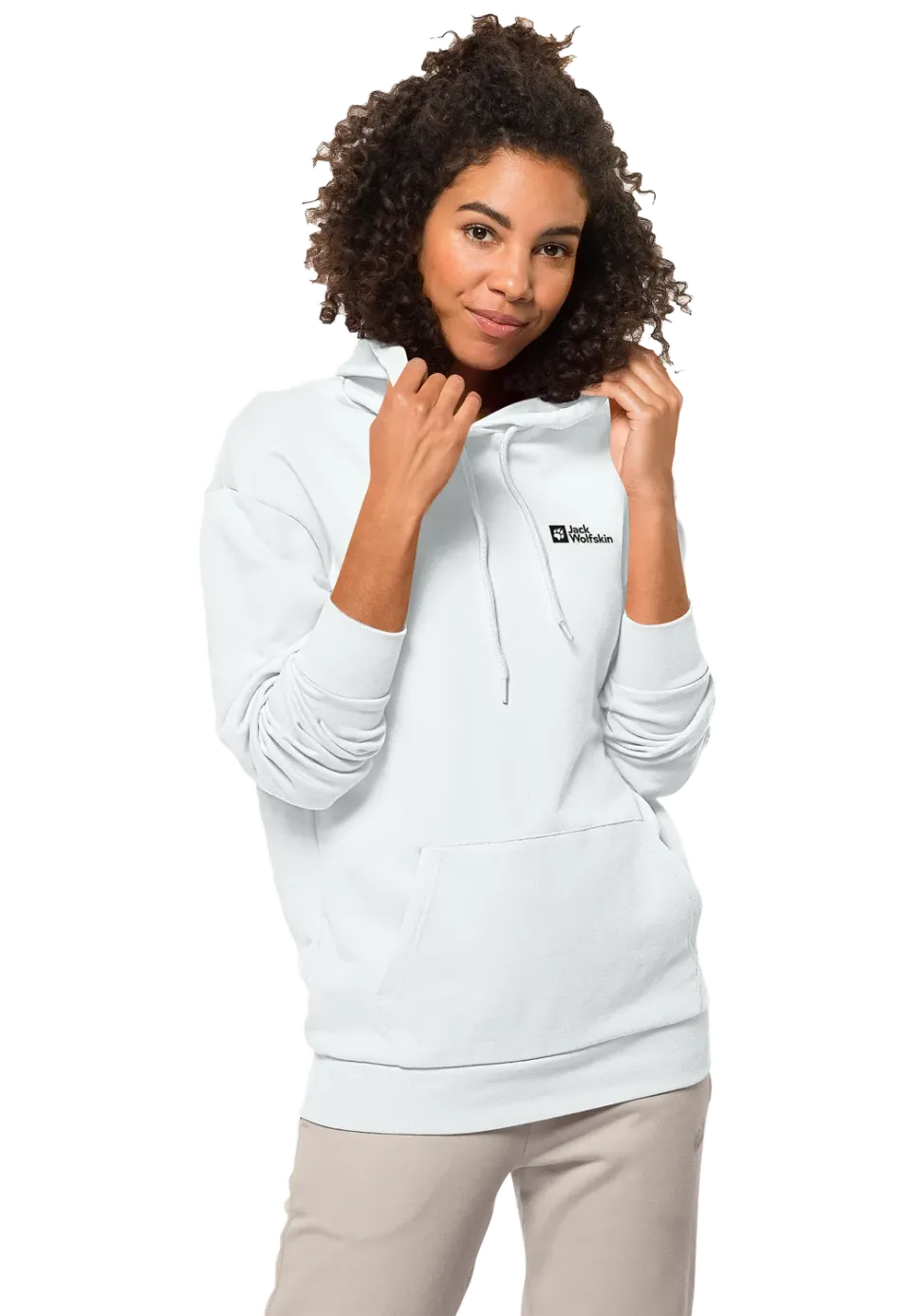 Jack Wolfskin Essential Hoodie W sweat capuche femme coton