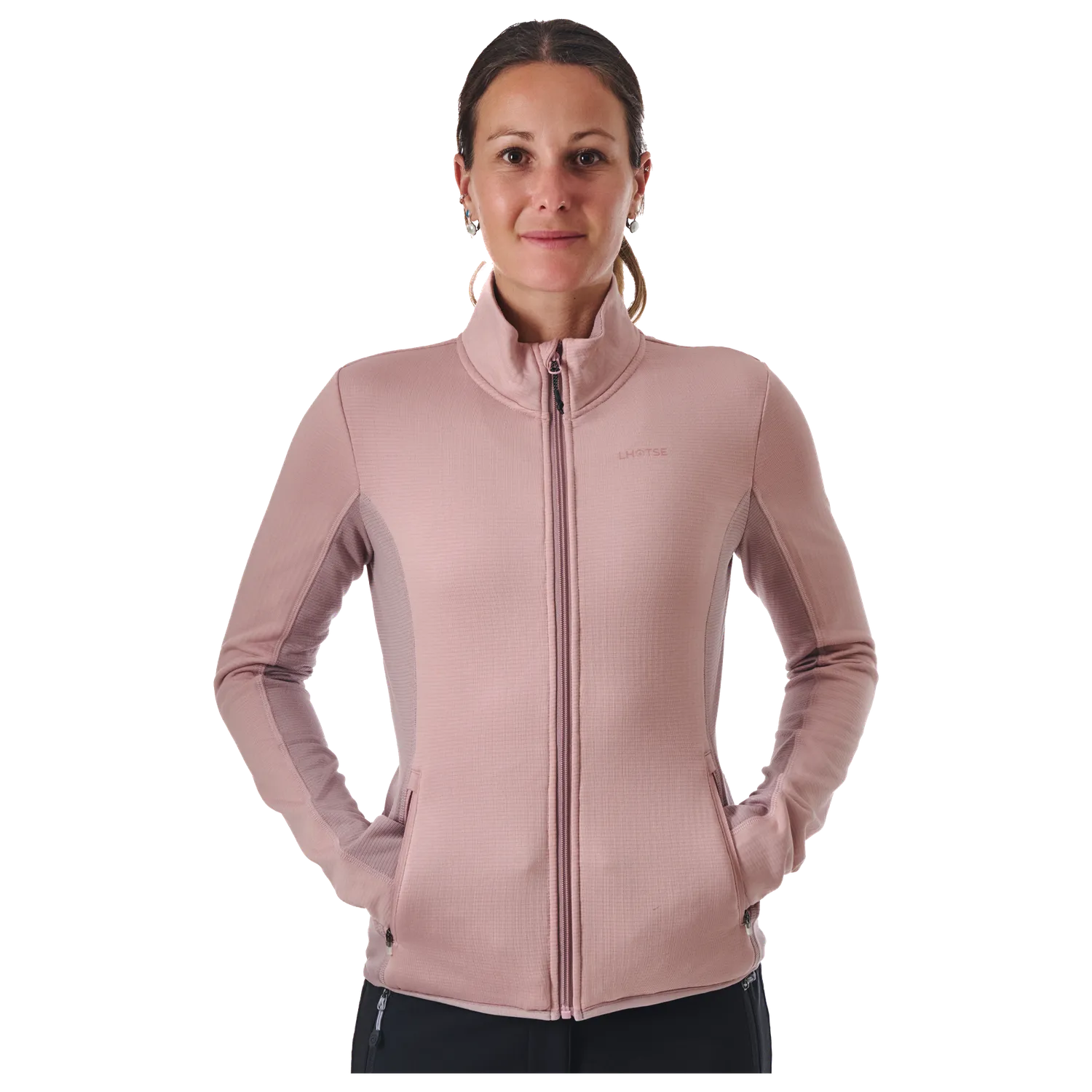 Lhotse Greta polaire Blush grid 2 poches zippées