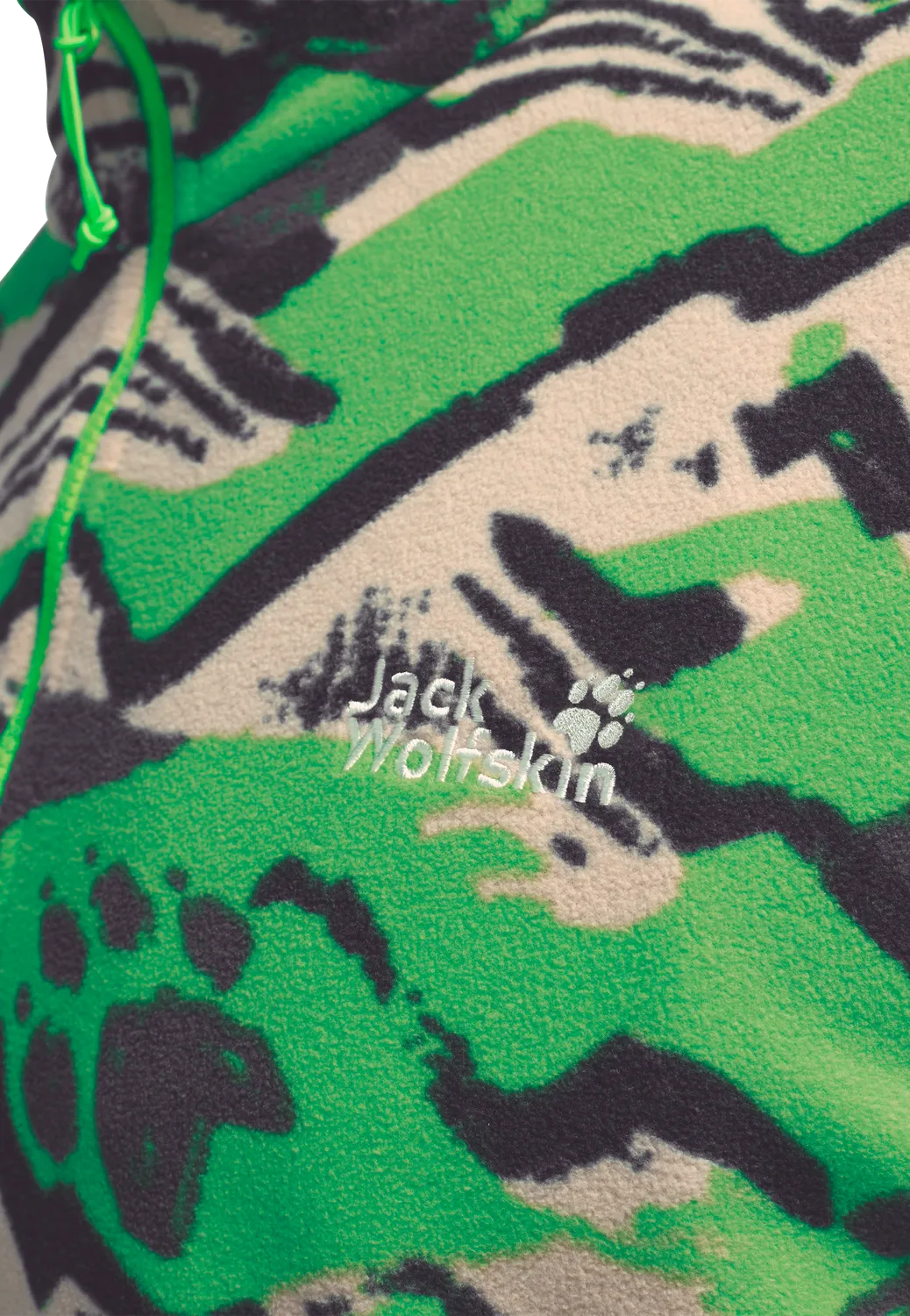 Jack Wolfskin Paw Era 100 Print Hz M pull polaire homme demi-zip