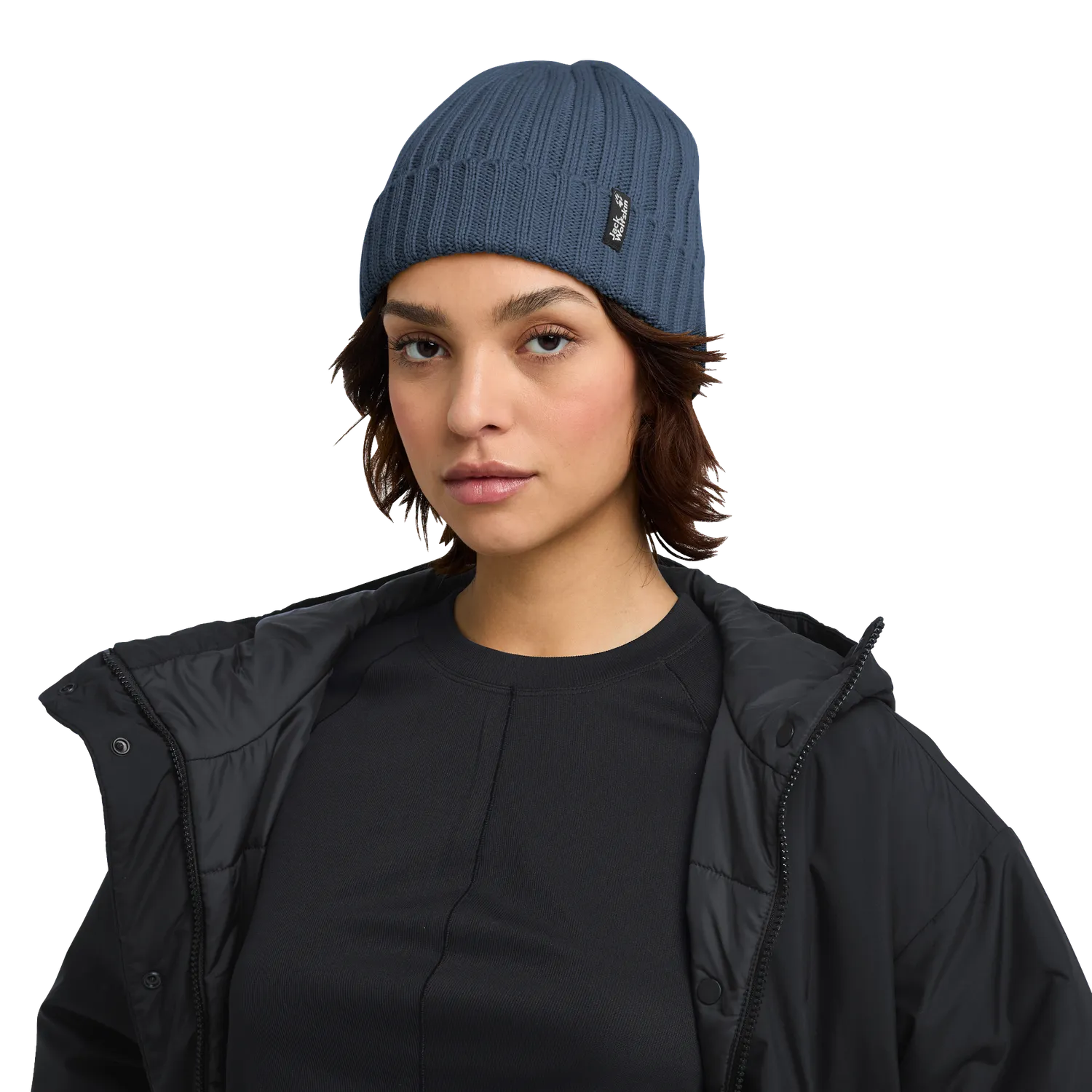 Jack Wolfskin Rib Knit Beanie bonnet taille unique doublé polaire
