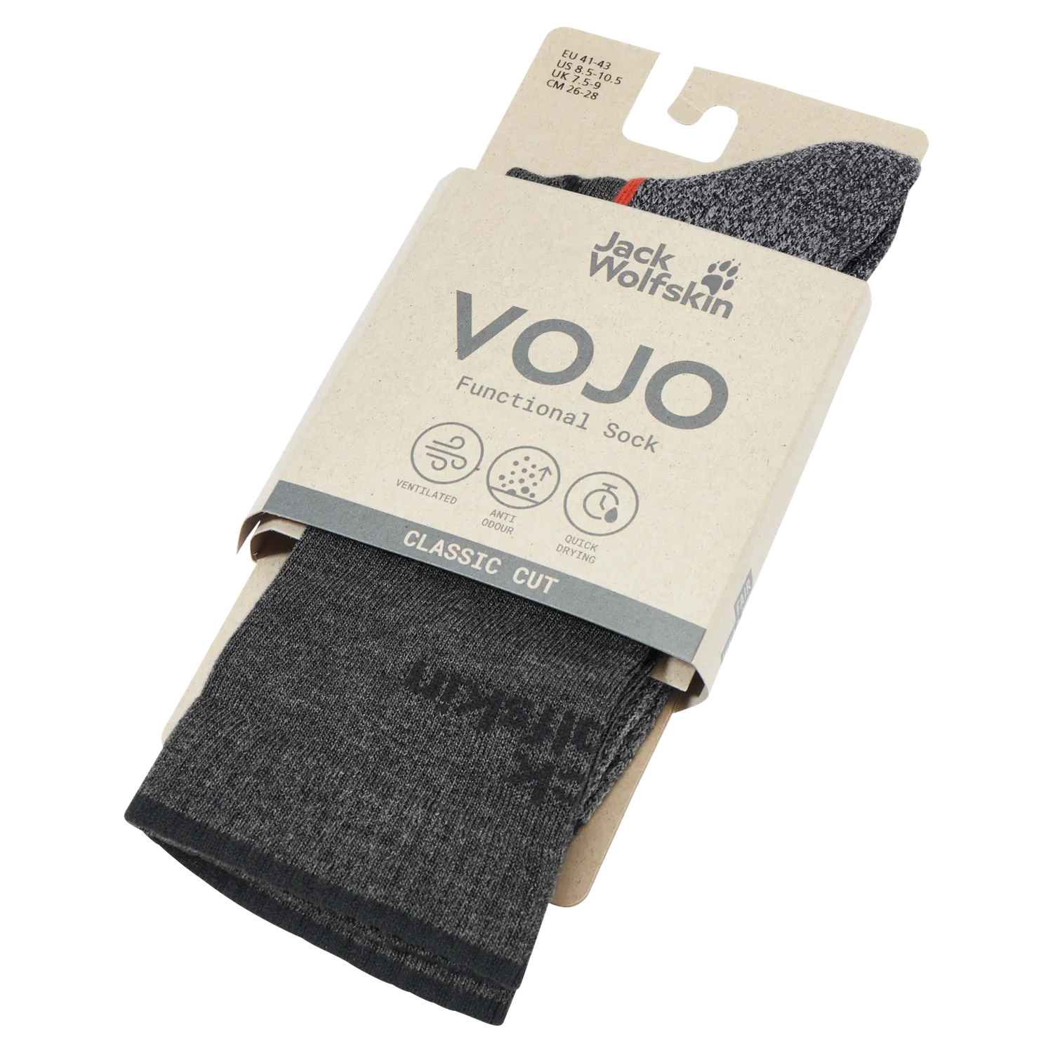 Jack Wolfskin Vojo Sock CL C chaussettes rando anti-odeurs