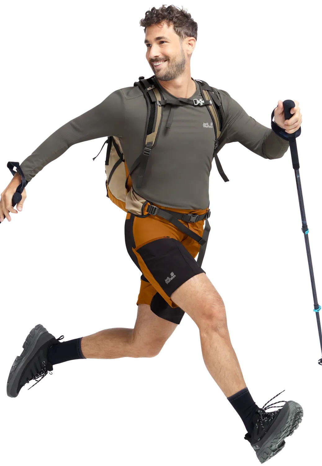 Jack Wolfskin Ridge Hike short rando homme coupe droite