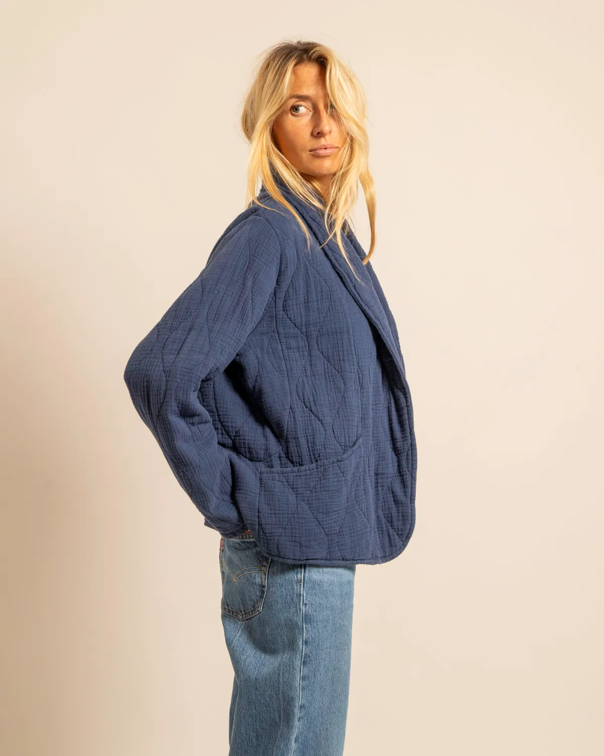 Aokyanos Cuba Nuit kimono coton matelassé