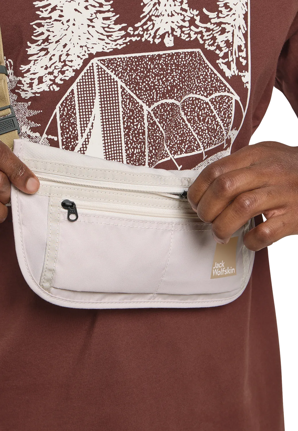 Jack Wolfskin Document Belt De Luxe pochette voyage tour taille