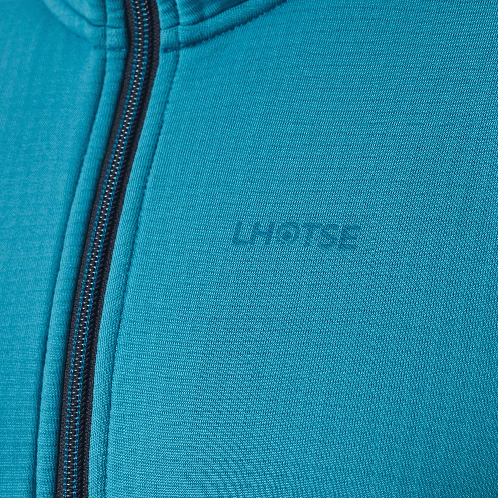 Lhotse Hakan polaire bleu grid zip