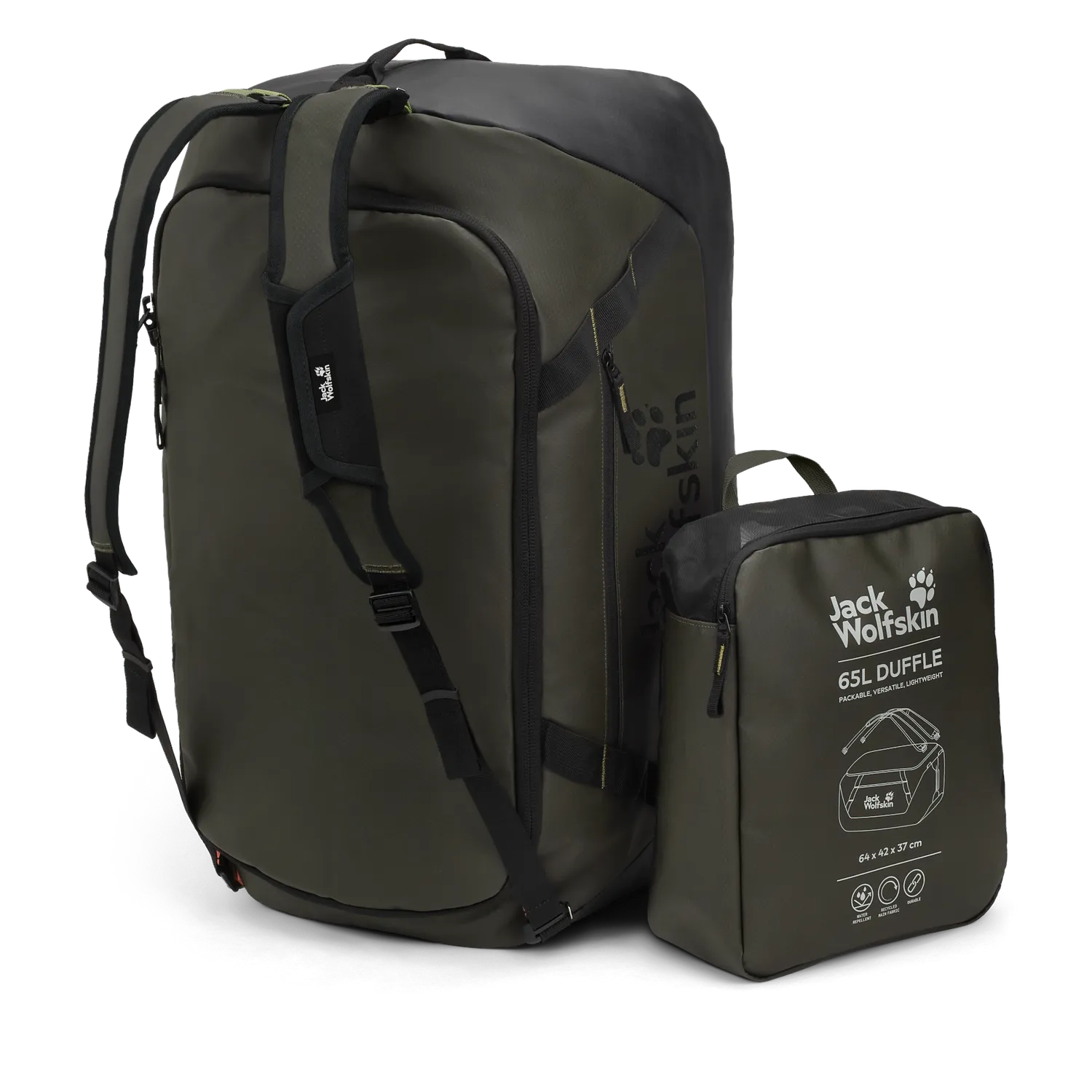 Jack Wolfskin Tecton Duffle 65 sac voyage 65l déperlant