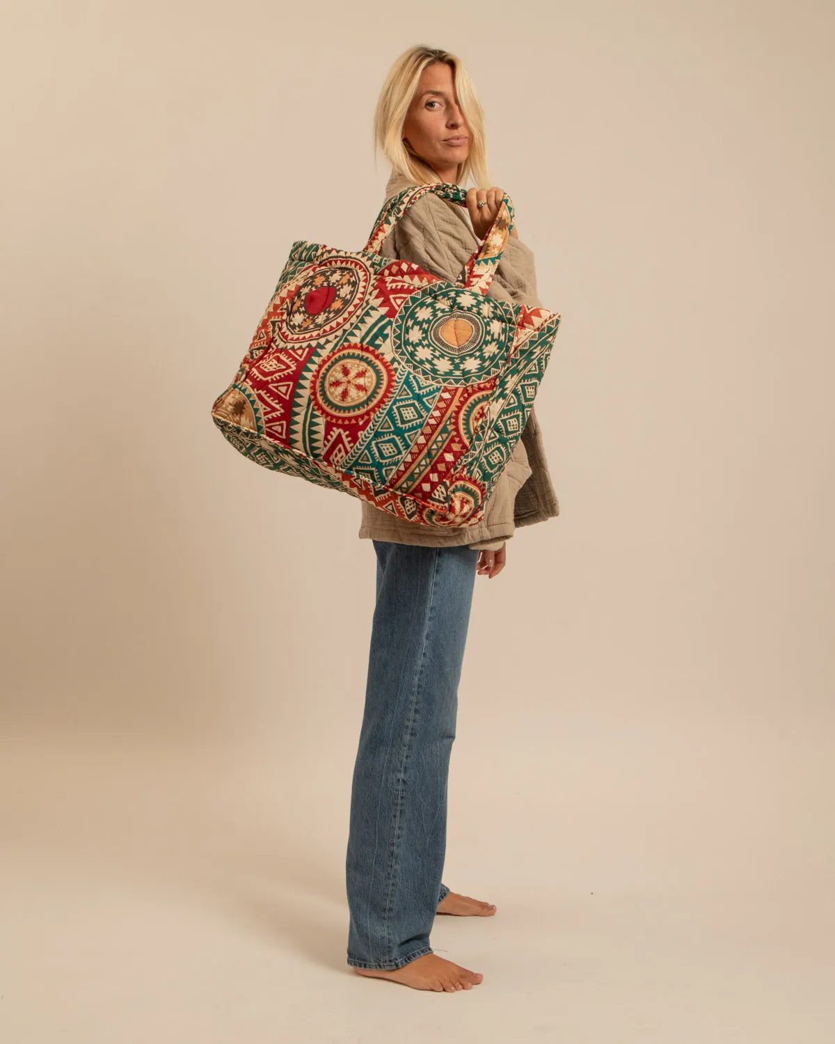 AOKYANOS Philadelphie Inca Rouge sac matelassé rouge