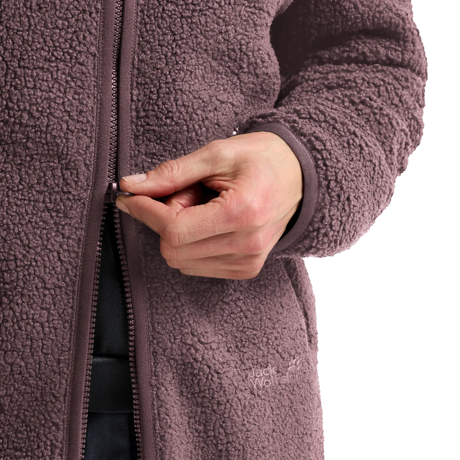 Jack Wolfskin High Curl Coat W manteau femme sherpa chaud