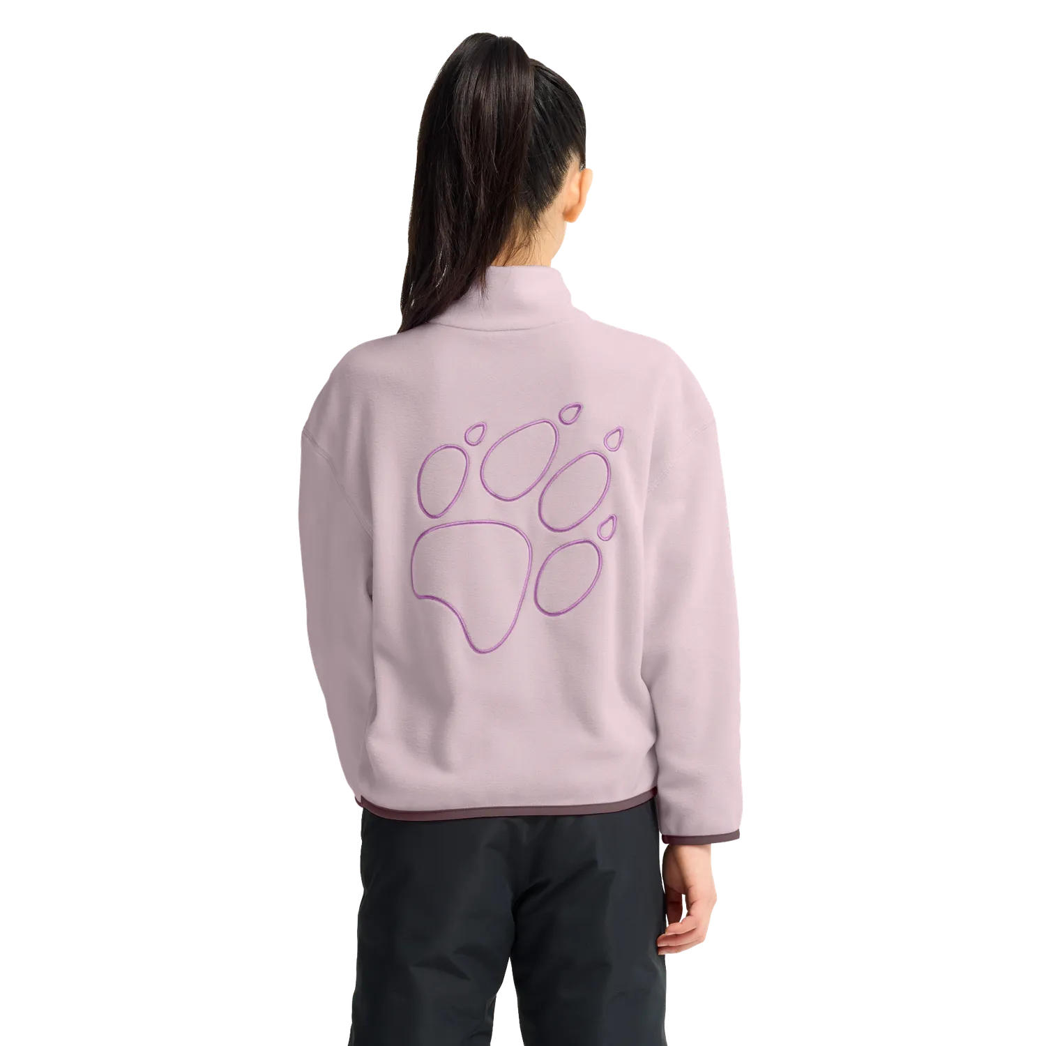 Jack Wolfskin Taunus 100 Rebel HZ K polaire enfant demi-zip chaud