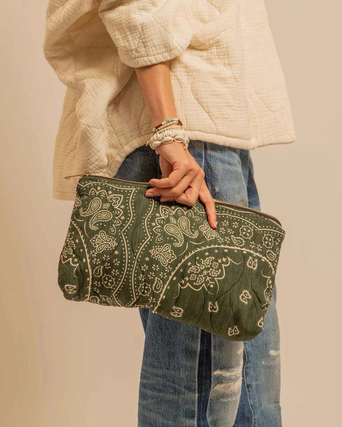 AOKYANOS Orlando Bandana Kaki pochette matelassée