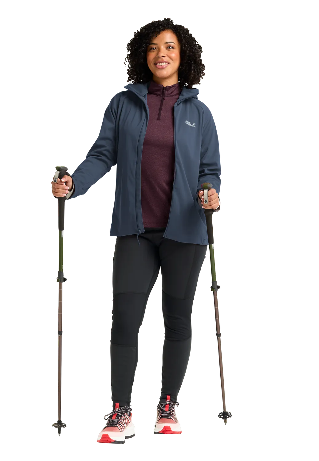 Jack Wolfskin Hike With Me Hoody W veste femme coupe-vent