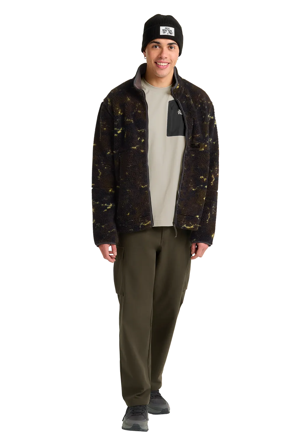 Jack Wolfskin Prelight Trail Crew M polaire homme poche