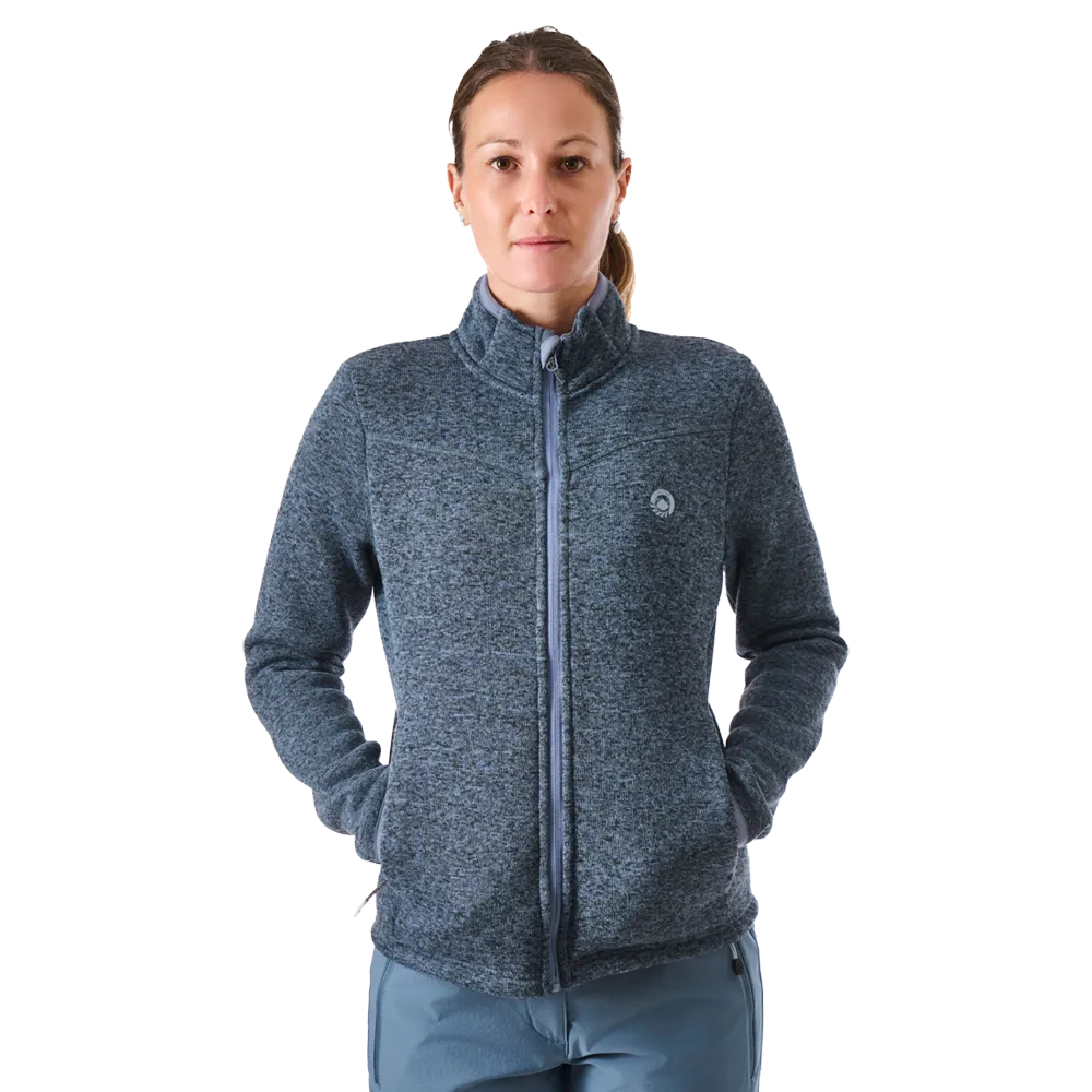 Lhotse Hana polaire ardoise femme col montant