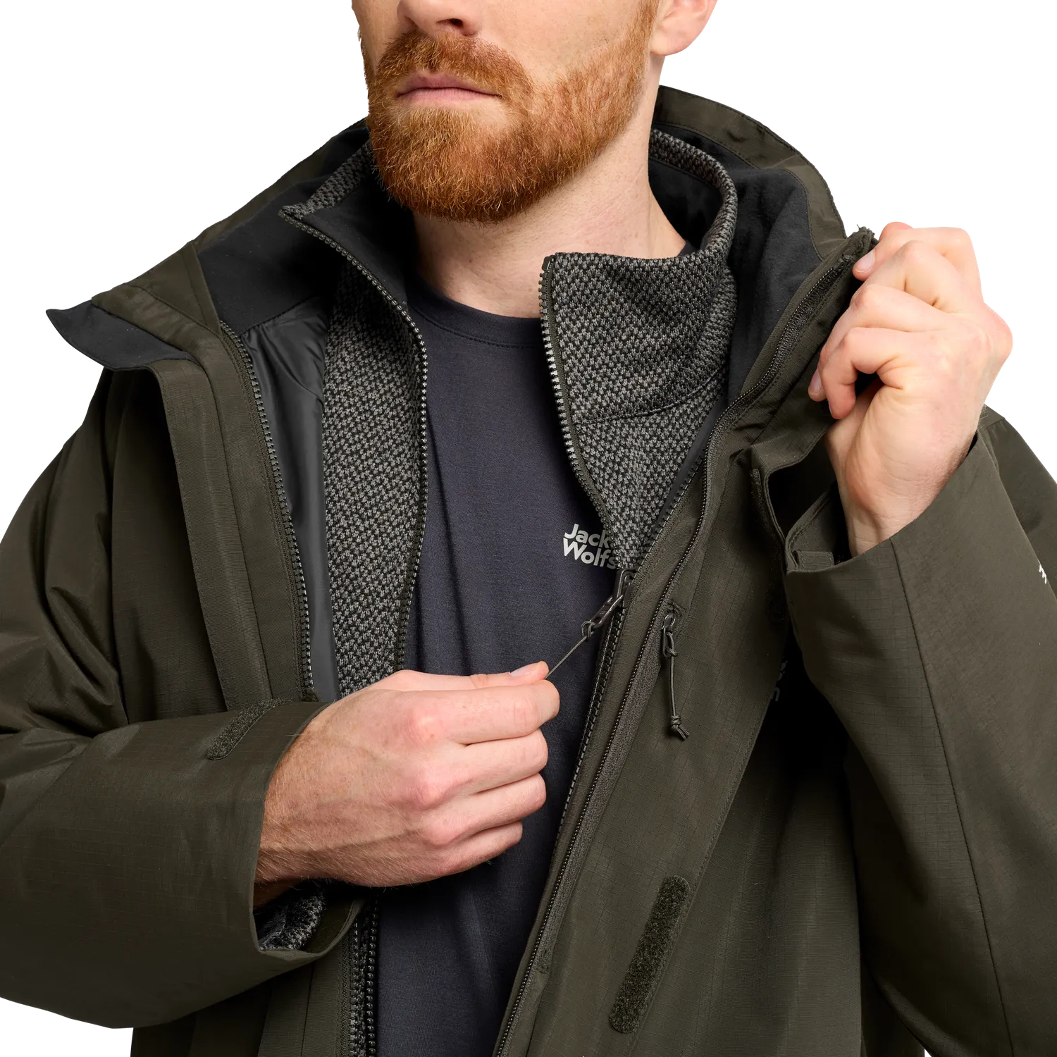 Jack Wolfskin Pinetrail 3in1 Jkt M veste 3-en-1 imperméable