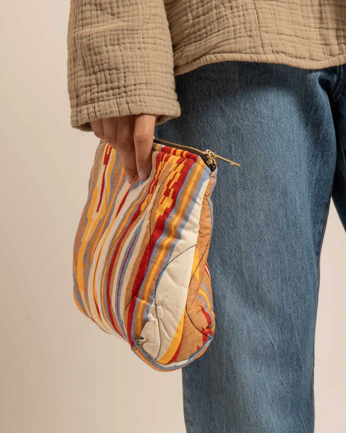AOKYANOS Orlando Koda pochette beige 34 cm viscose