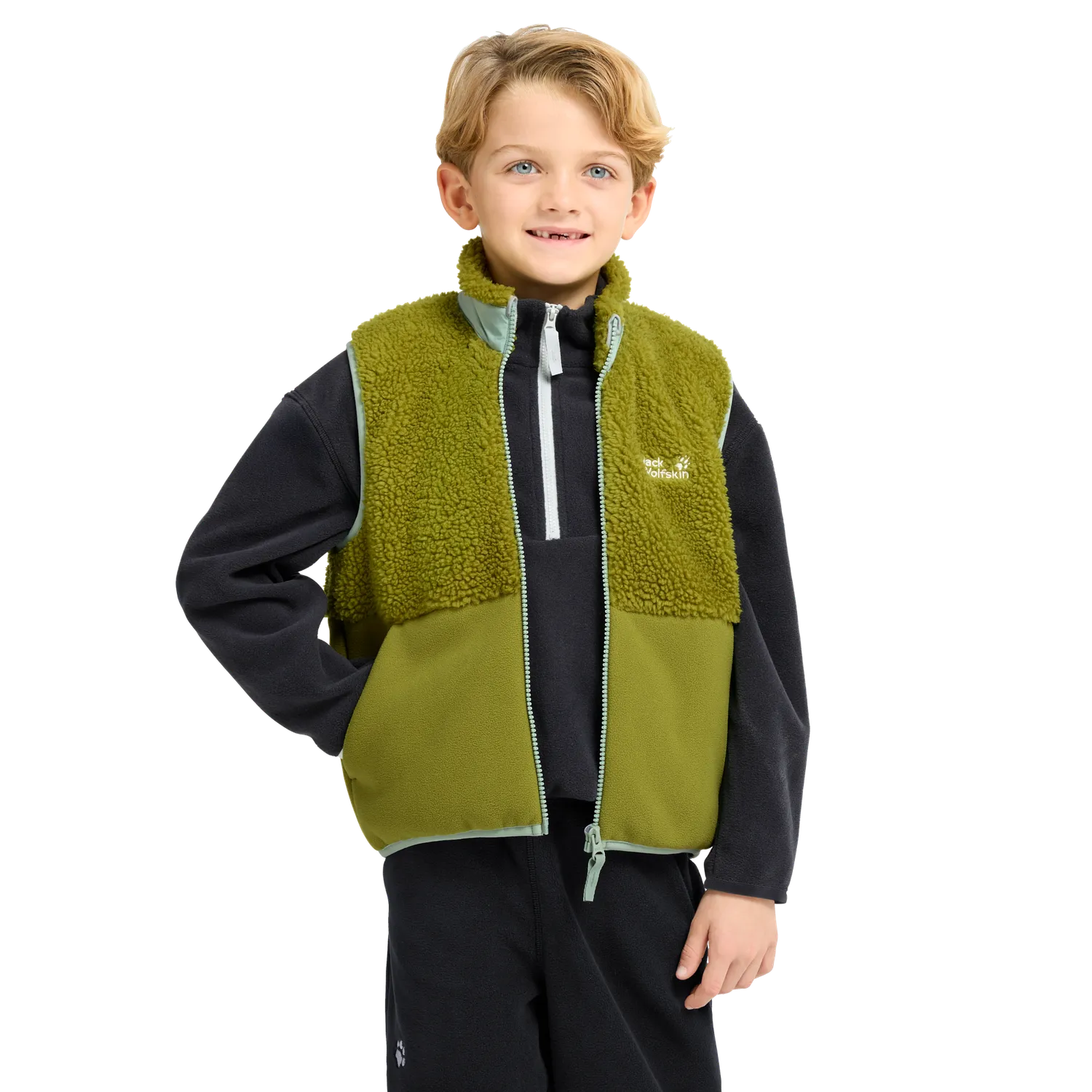 Jack Wolfskin Ice Curl Vest K gilet polaire enfant