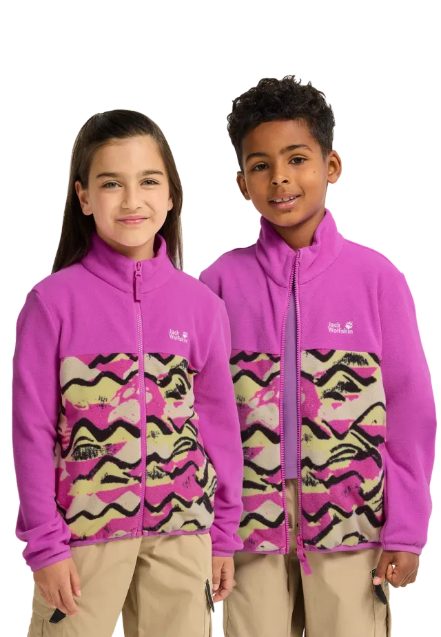 Jack Wolfskin Paw Era 100 Print FZ K polaire enfant imprimée