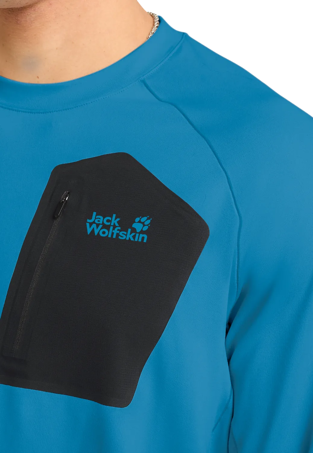 Jack Wolfskin Prelight Trail Crew M pull polaire homme respirant