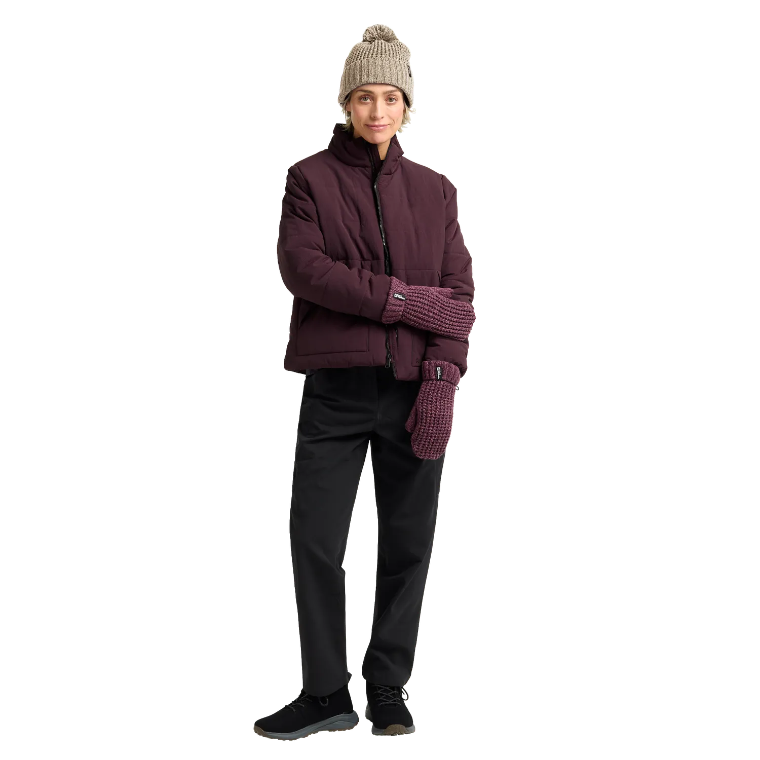 Jack Wolfskin Medley Knit Beanie W bonnet pompon doublé