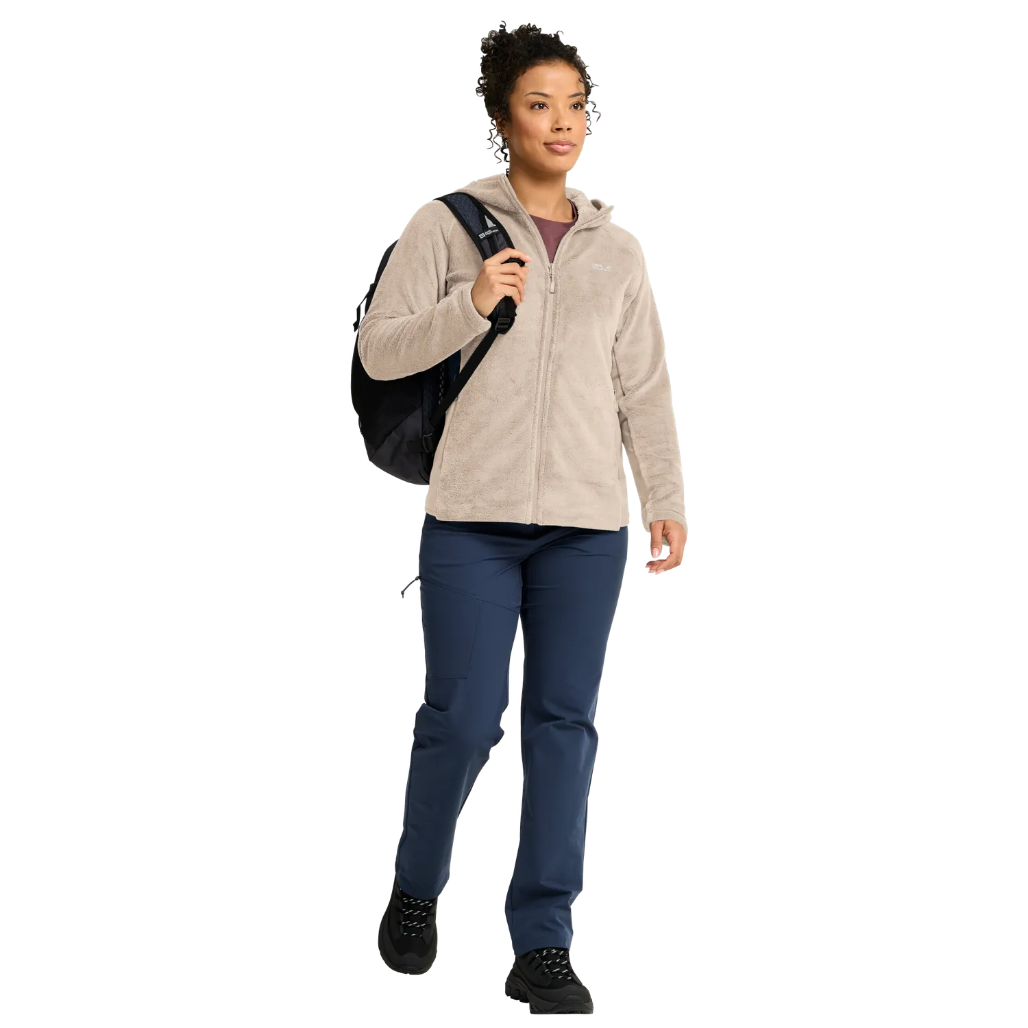 Jack Wolfskin Rotwand Hooded FZ W veste polaire femme
