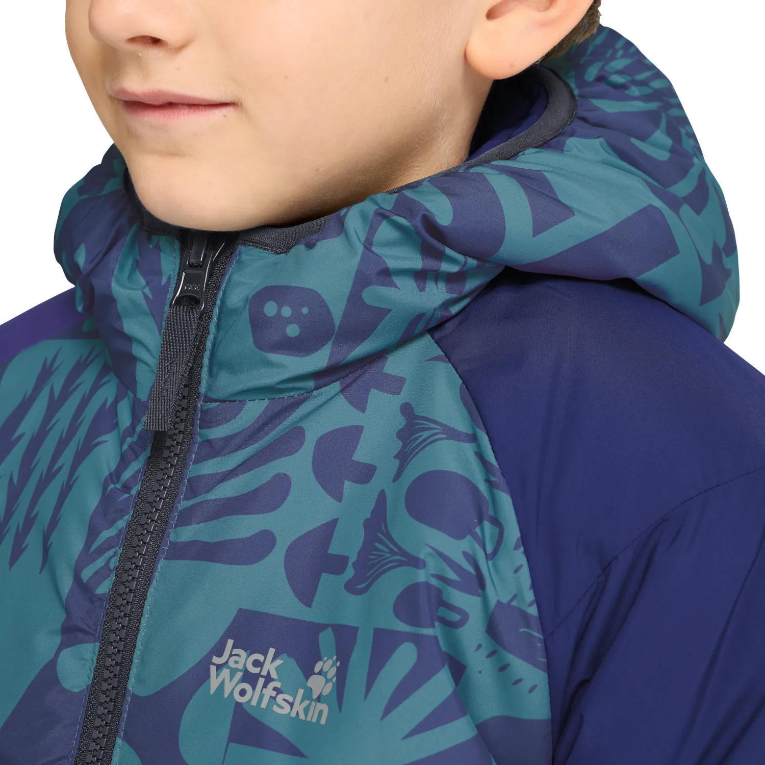 Jack Wolfskin Zenon Twist Hooded veste hiver enfant réversible
