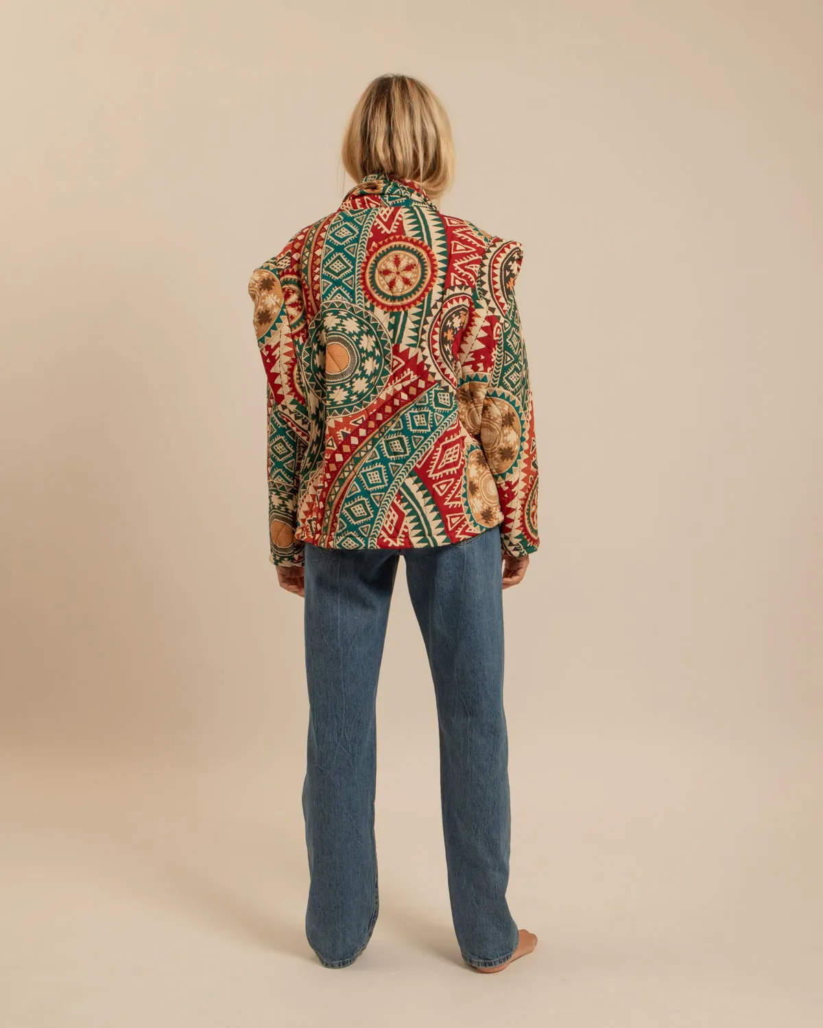 AOKYANOS San Francisco Nazcas Rouge kimono matelassé