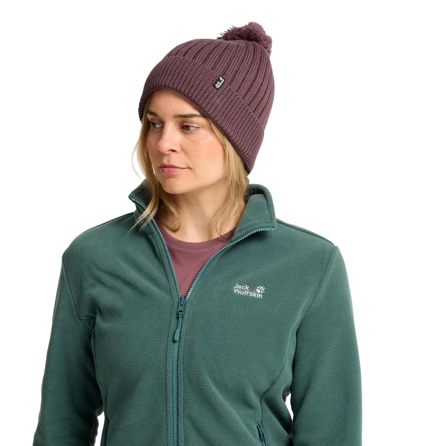 Jack Wolfskin Pom Pom Beanie bonnet pompon laine unisexe