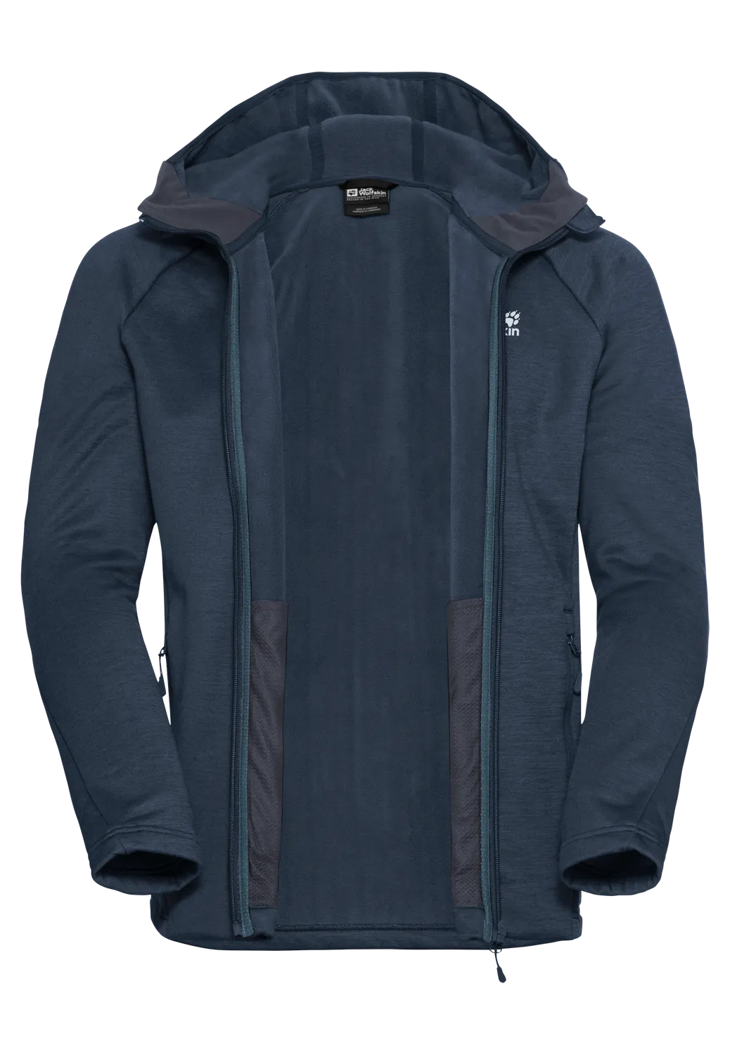 Jack Wolfskin Peak District Hooded FZ M Polaire homme