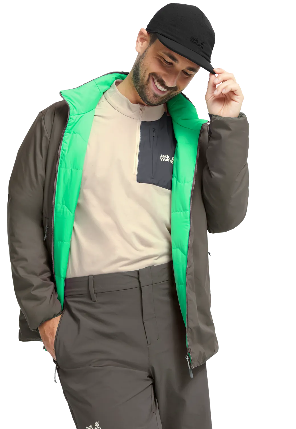 Jack Wolfskin Trail Light Ins 2in1 veste homme réversible