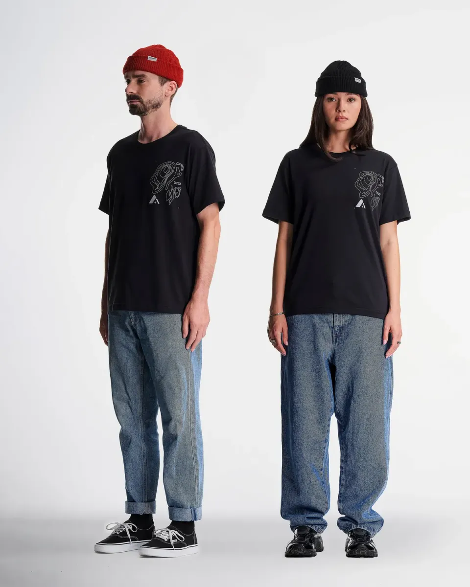 Orage Alpine Tee t-shirt noir coton bio