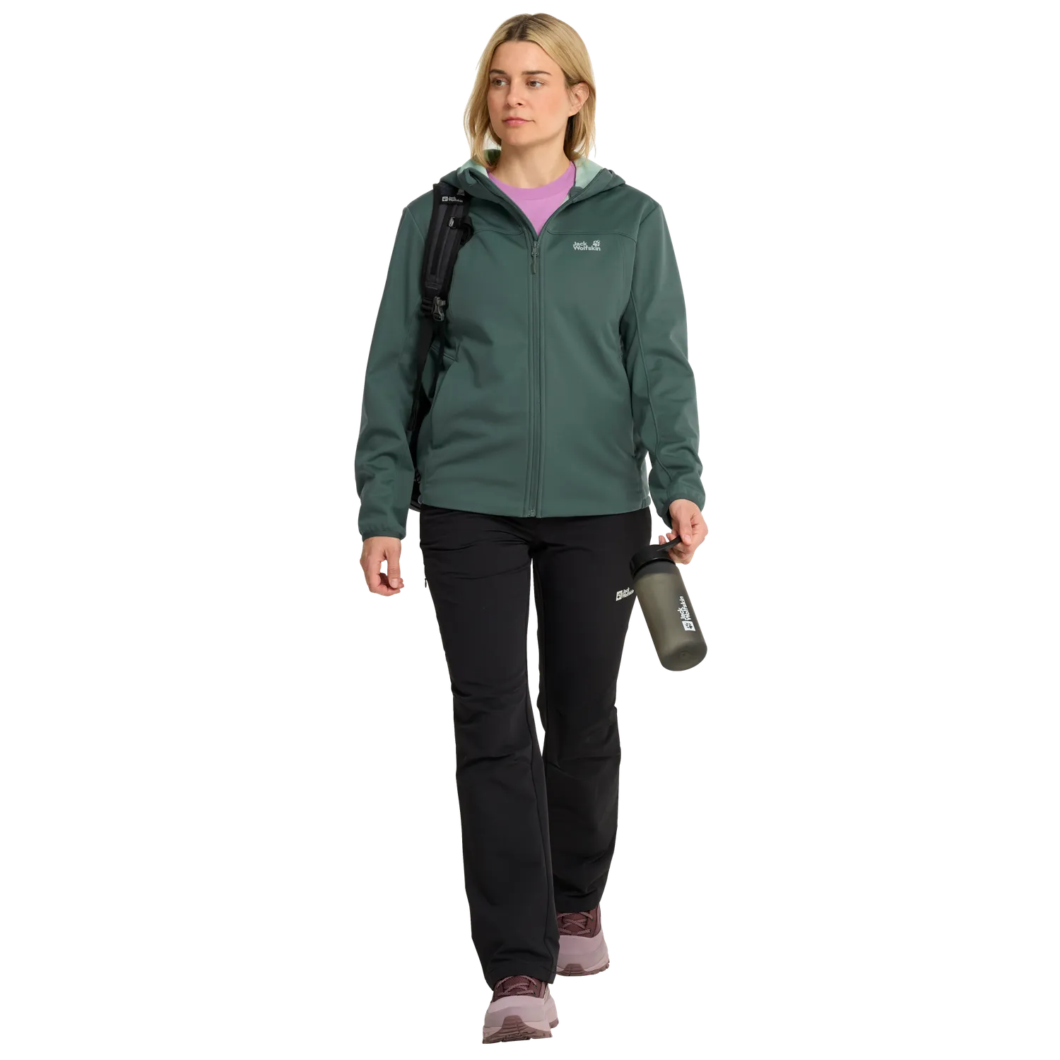 Jack Wolfskin Windhain 2 Hoody W veste coupe-vent femme déperlante