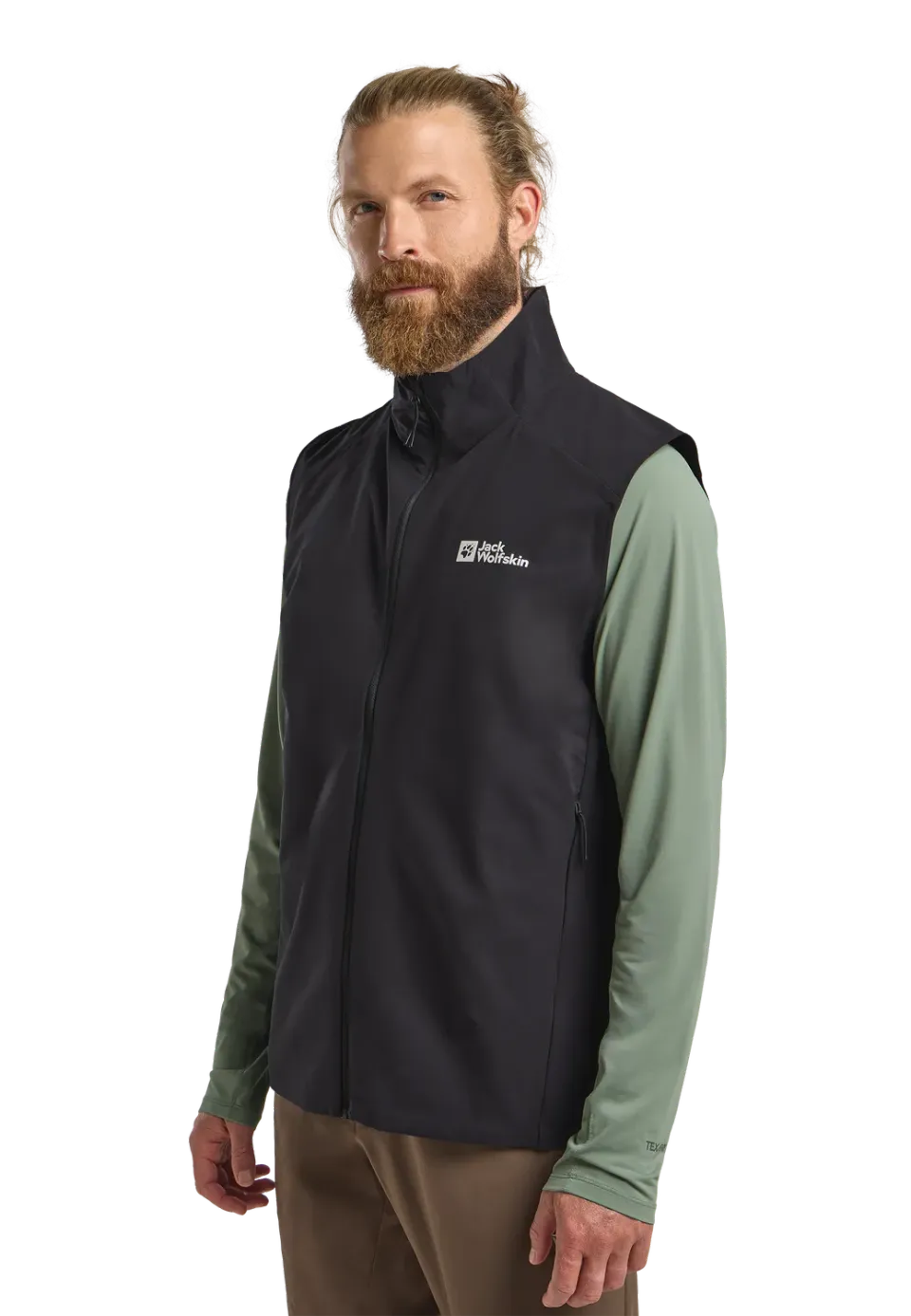 JACK WOLFSKIN PRELIGHT STRIDE VEST M gilet léger coupe-vent