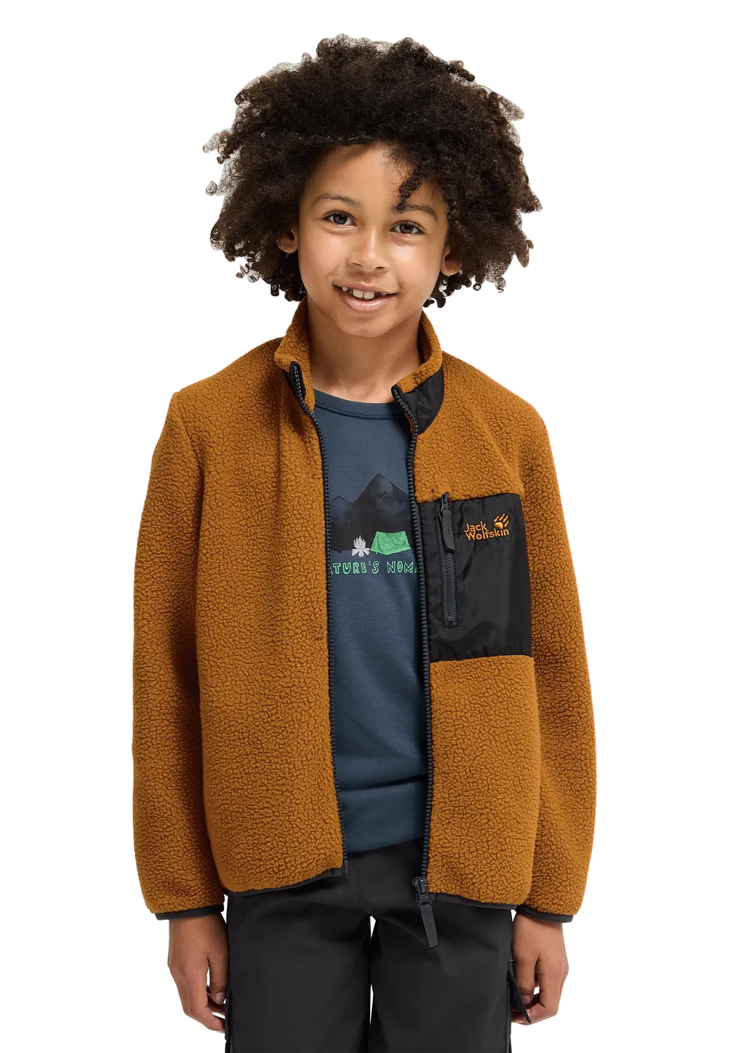 Jack Wolfskin Lite Curl FZ K veste polaire enfant chaude