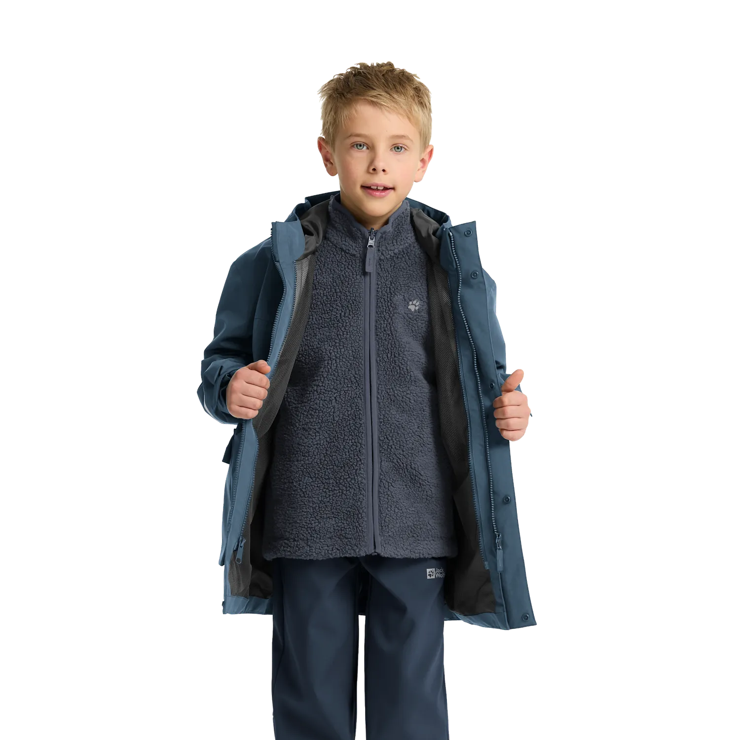 Jack Wolfskin 3in1 Canvey Kids manteau hiver enfant imperméable