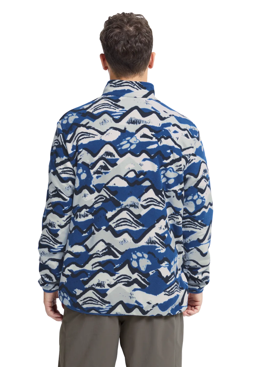 Jack Wolfskin Paw Era 100 Print HZ M pull homme demi-zip