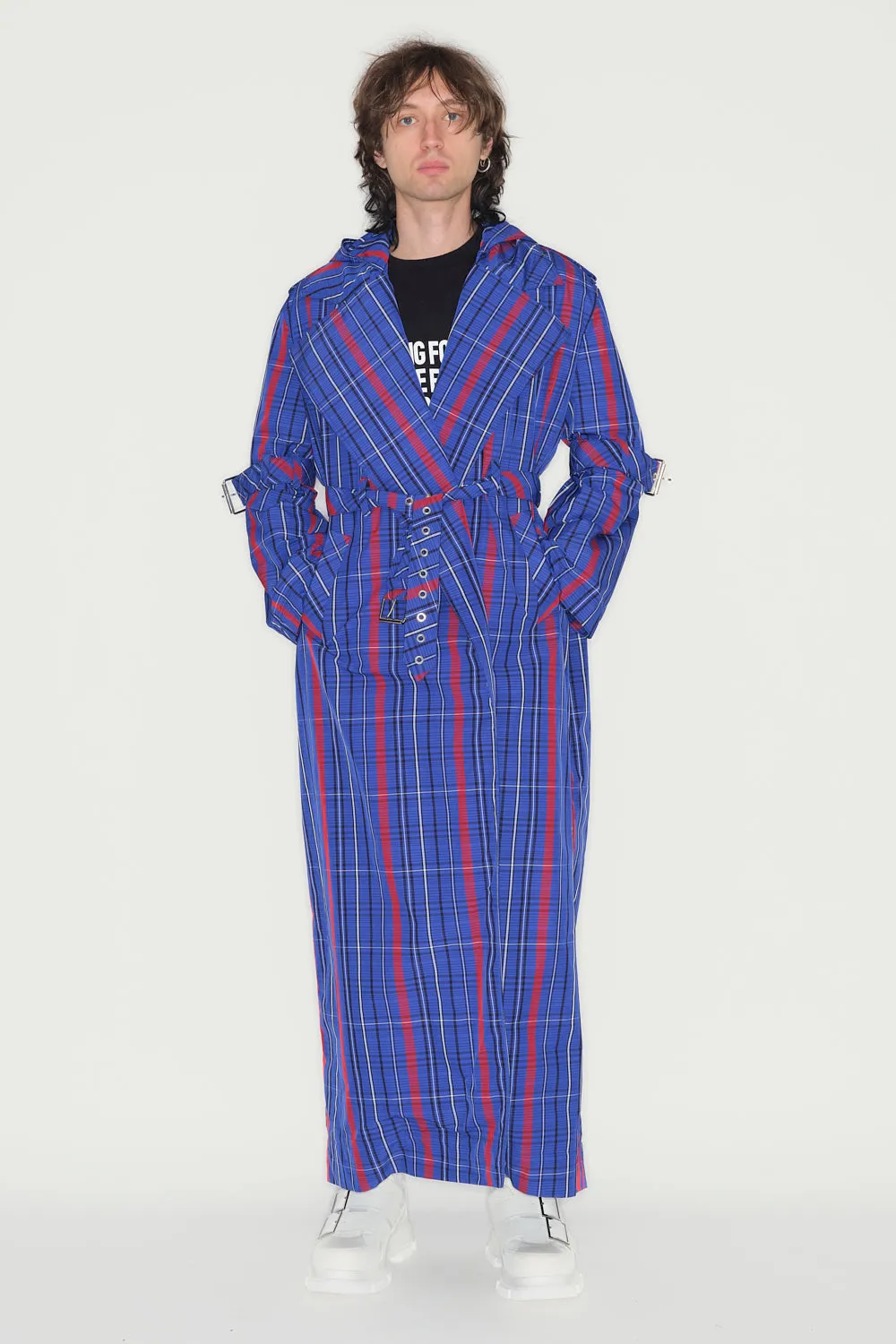 JEANNE FRIOT Resistance Trench veste bomber déperlante bleue