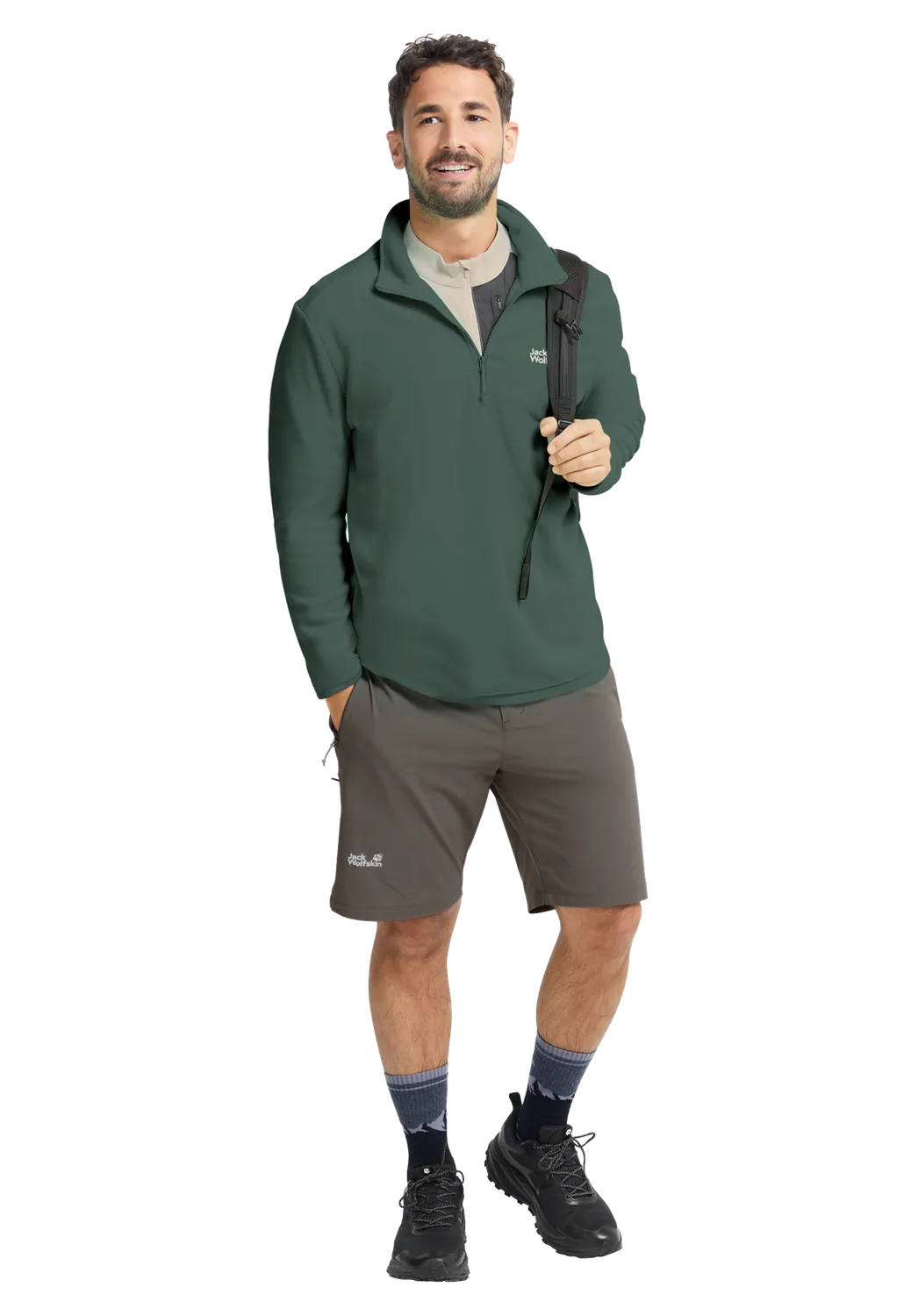 Jack Wolfskin Taunus 100 HZ pull polaire homme mi-zip