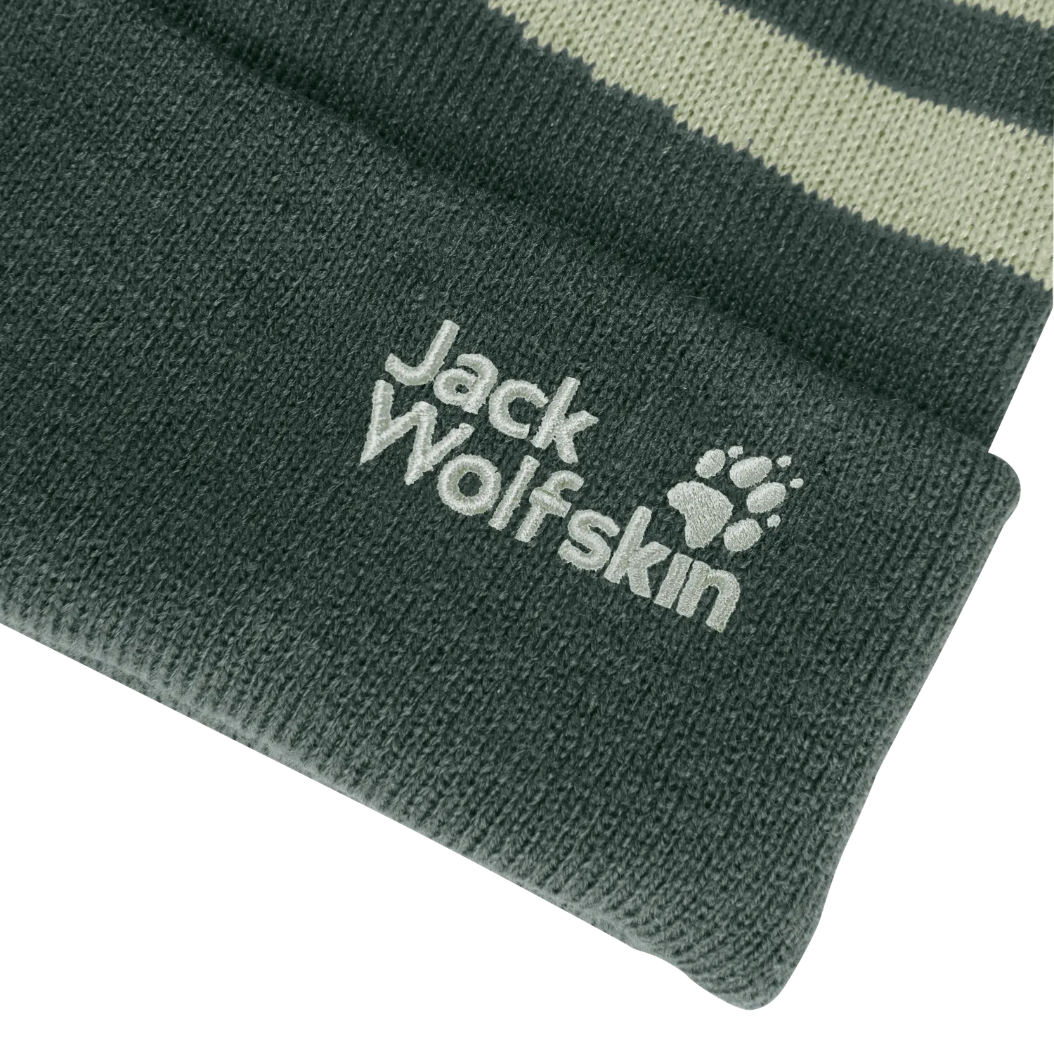 Jack Wolfskin Stripy Pompom Beanie K bonnet enfant chaud