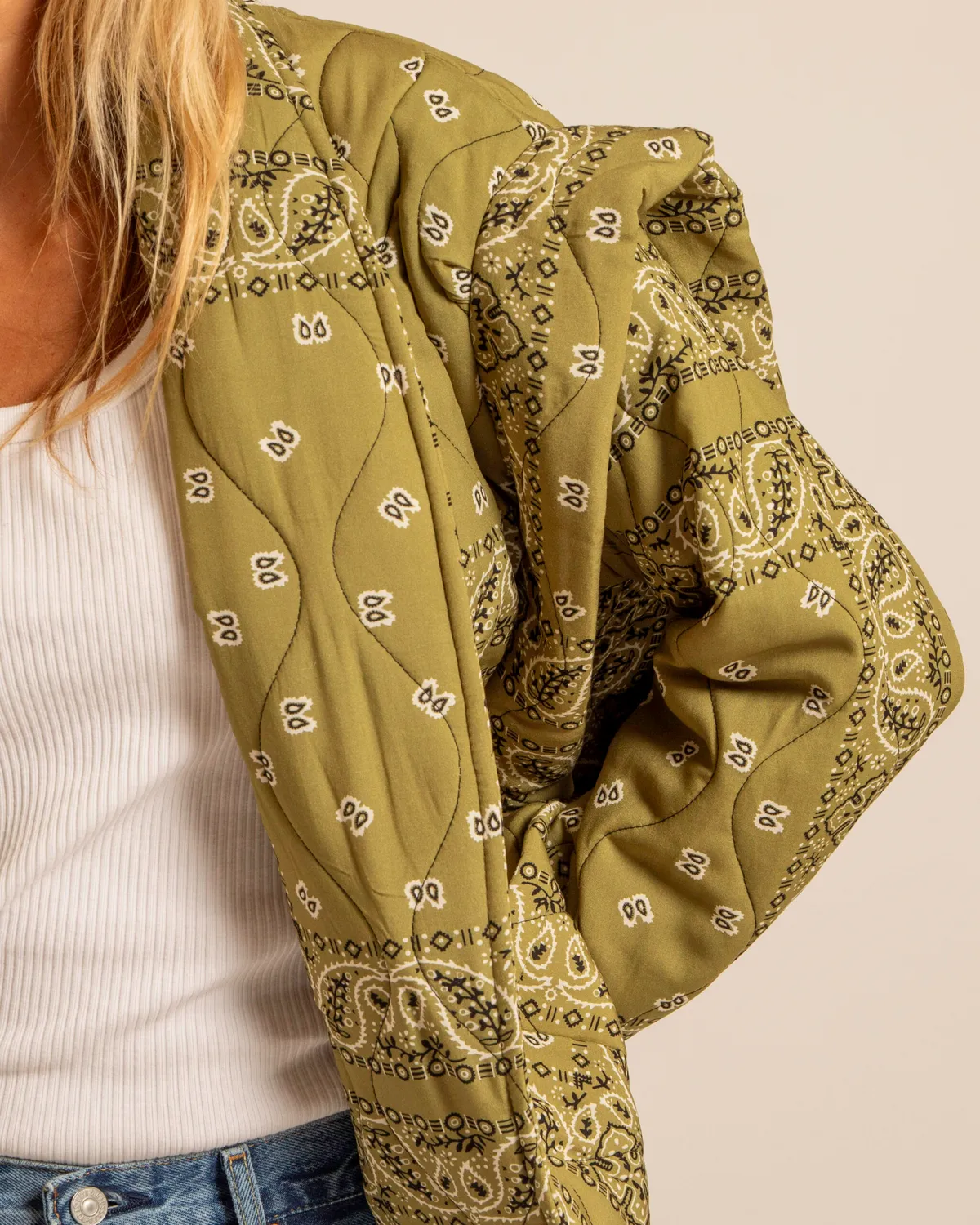 Aokyanos San Francisco Olive kimono coton taille unique