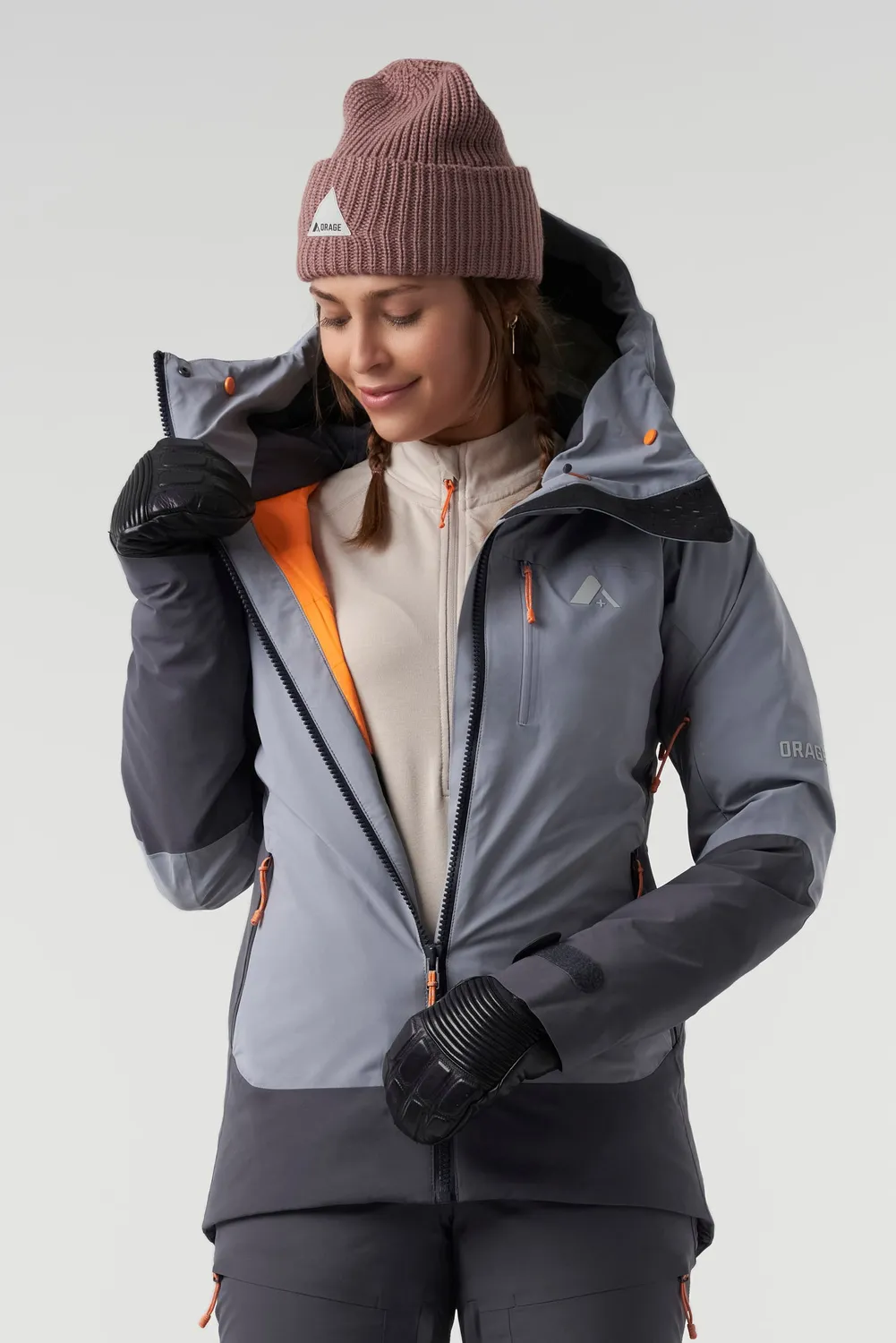 Orage Nina veste ski femme Steel Blue isolante