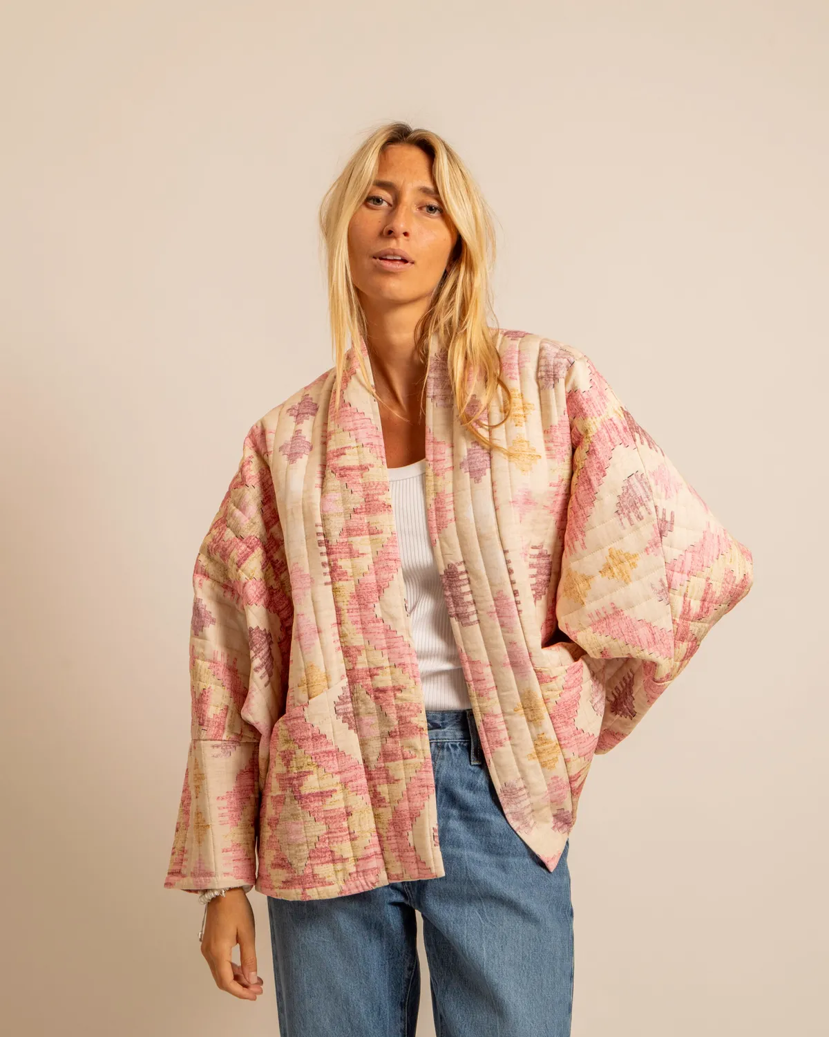 AOKYANOS Chicago Cipola Rose kimono viscose