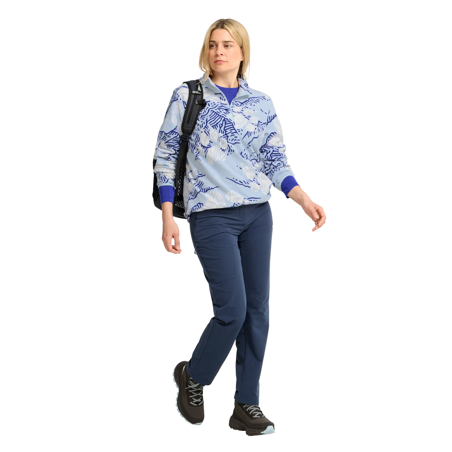 Jack Wolfskin Paw Era 100 Print HZ W polaire femme zippée