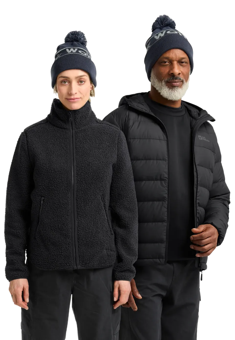 Jack Wolfskin Jack Beanie bonnet pompon acrylique