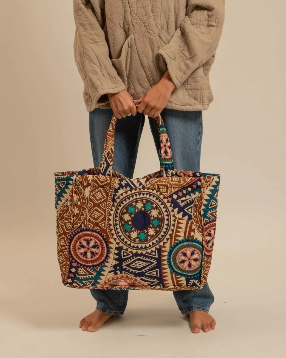 Aokyanos Philadelphie Inca sac navy matelassé
