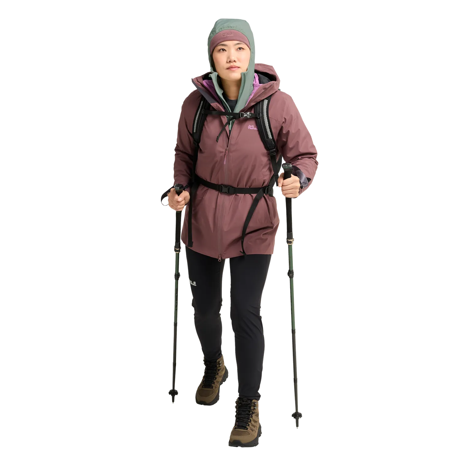 Jack Wolfskin Astrotrail Hooded Hybrid W veste femme déperlante