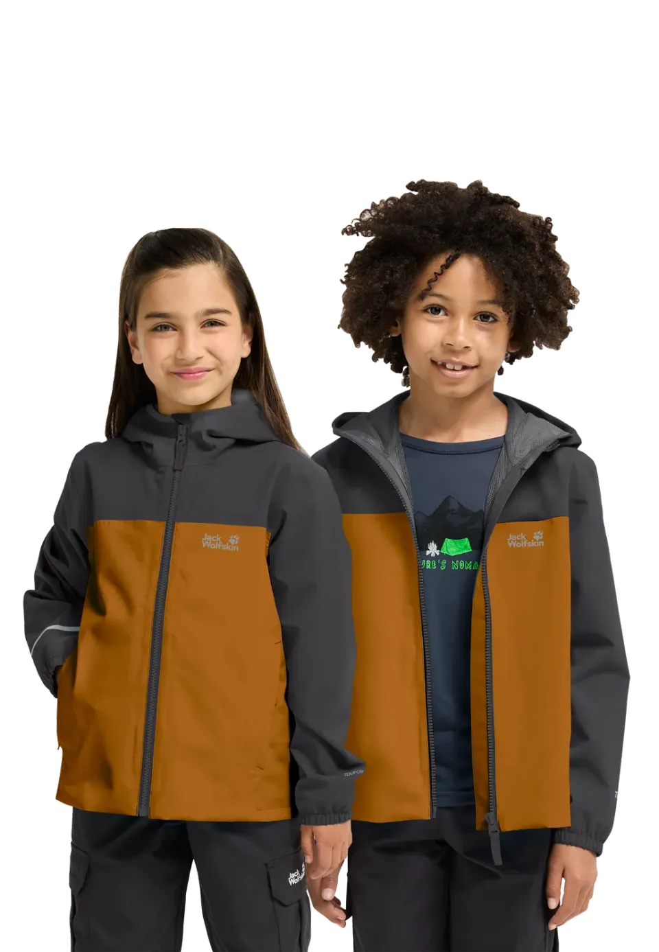 Jack Wolfskin Adventuretribe 2L Jkt veste pluie enfant réfléchissante